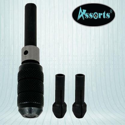 3 Piece Pin Chuck Set-Capacity: 0"-1/32", 1/32"-1/16", 1/16"-3/32"-Small Drill Bits