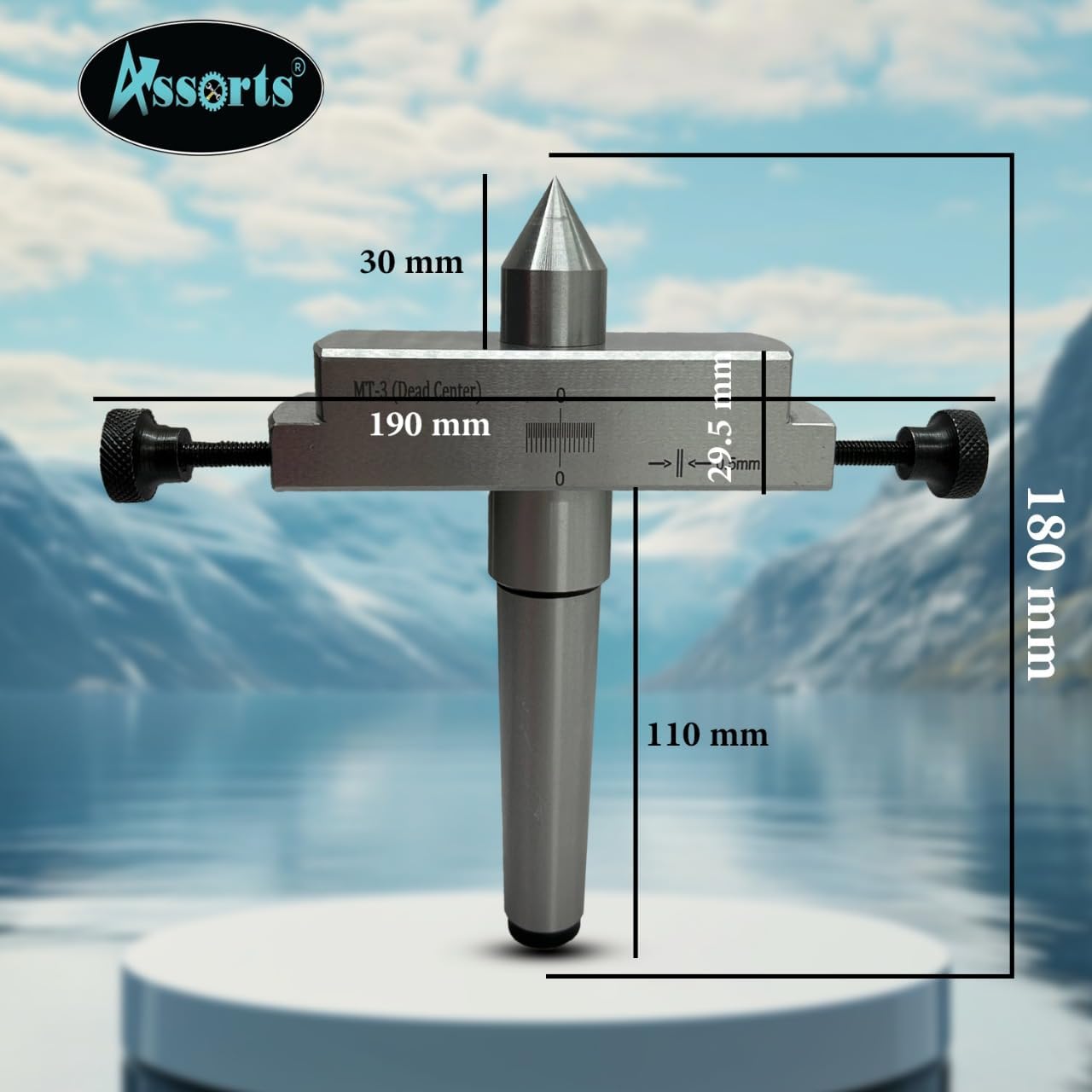 Lathe's Tailstock Attachment For Metal-turning In Taper Profile // Easy Engineering Machine Tool Accessories To Give Freedom From Off-setting The Tailstock Of Your Lathe Machine (Morse Taper 3MT)