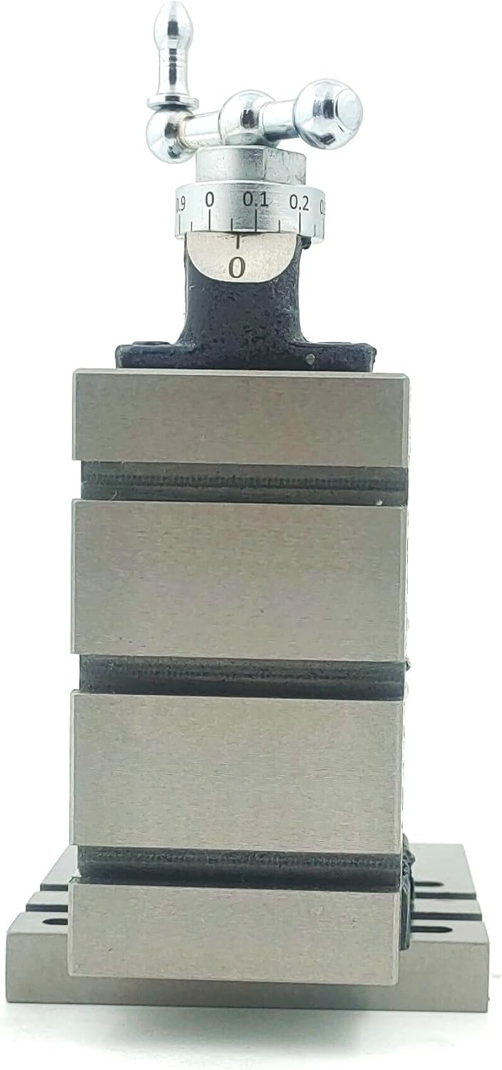 Mini Vertical Milling Slide with 2"/ 50 mm Mini Steel Vice & Base Mounting Plate - Direct Mounting on 7 x 14 Mini Lathe Machine-(No clamps)