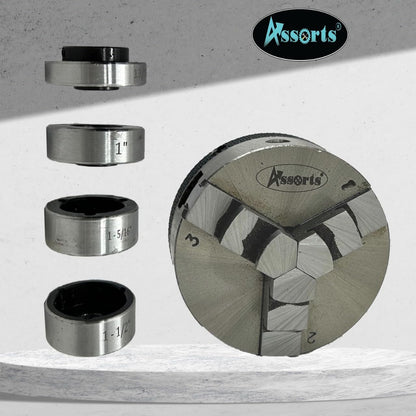 Lathe Tailstock Die Holder 3MT Shank- Tapping Threading Reaming Drilling+ 50 mm 3 jaw Self-Centering Chuck