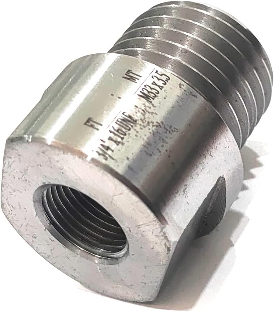 ASSORT Quality Woodworking Lathe Headstock Spindle Adapter (FT 34 x 16 to MT M33 x 3.5 TPI)