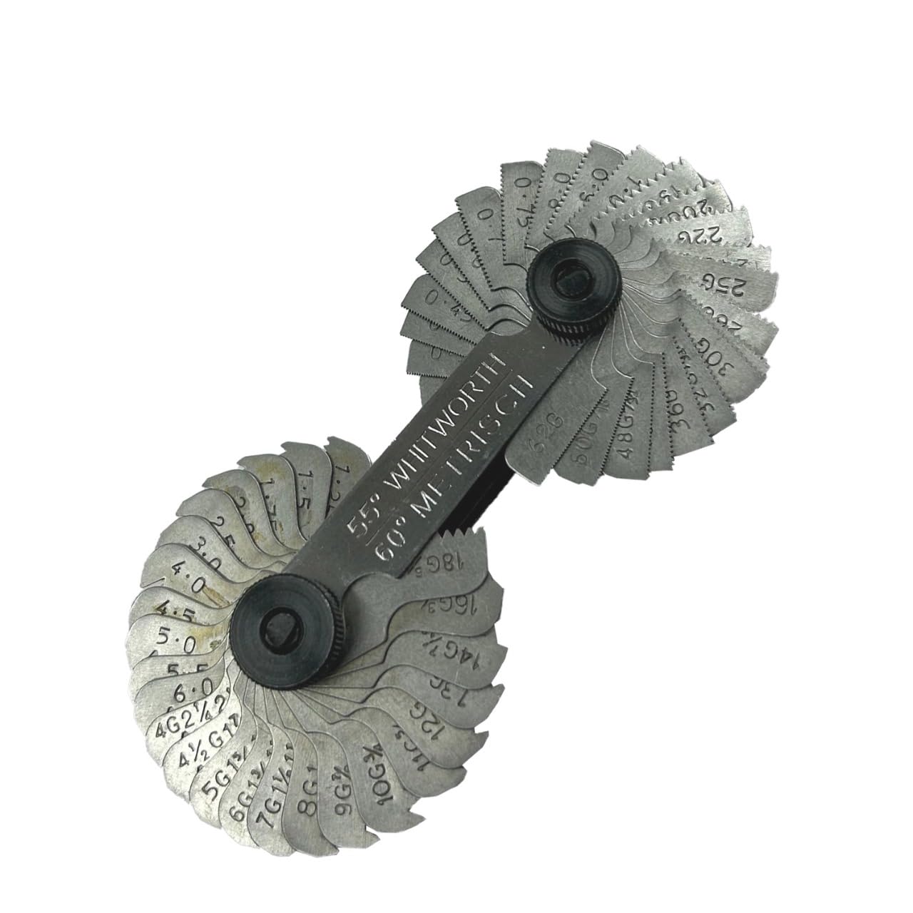ASSORTS British Whitworth BSW & Metric Screws Bolts Pitch Measure Thread Guage 51 Blades