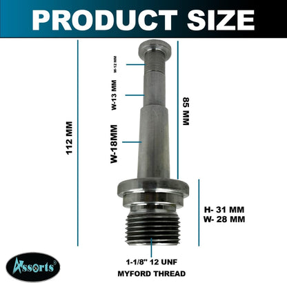 Chuck Adaptor 2MT Arbor with Myford Thread for HV4/ HV6 Rotary Tables