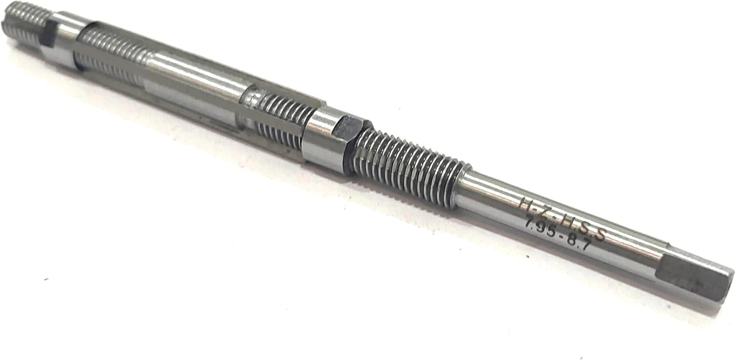 HSS M2 Grade Precision Expandable Reamers DIY Finishing Hand Tool (HZ (7.95-8.7 MM))
