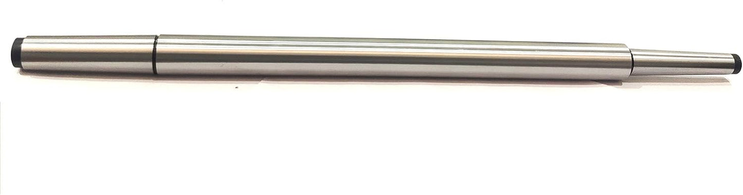 PRECISION STEEL LATHE ALIGNMENT TEST BAR MANDREL-HELPS LINING-UP HEADSTOCK & TAILSTOCK TO ELIMINATE ANY TAPER TURNING ON LONG LENGTH WORK-PIECE (DOUBLE END MT2 & MT3 (OAL 450 MM))