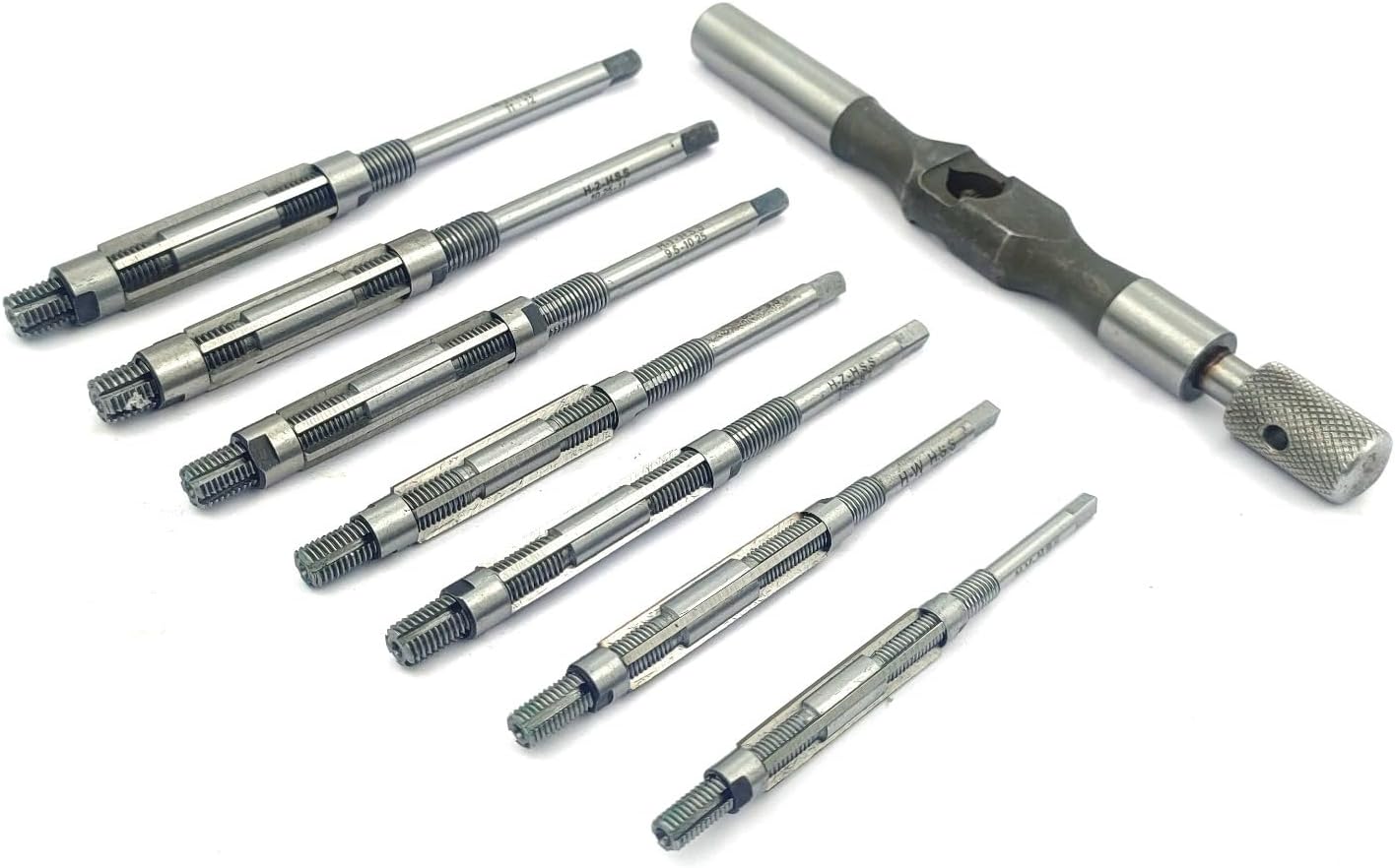 Assorts HSS Adjustable Hand Reamers 7 Pc Set (HV to H3# 1/4" to 15/32"// 6.35-12 mm
