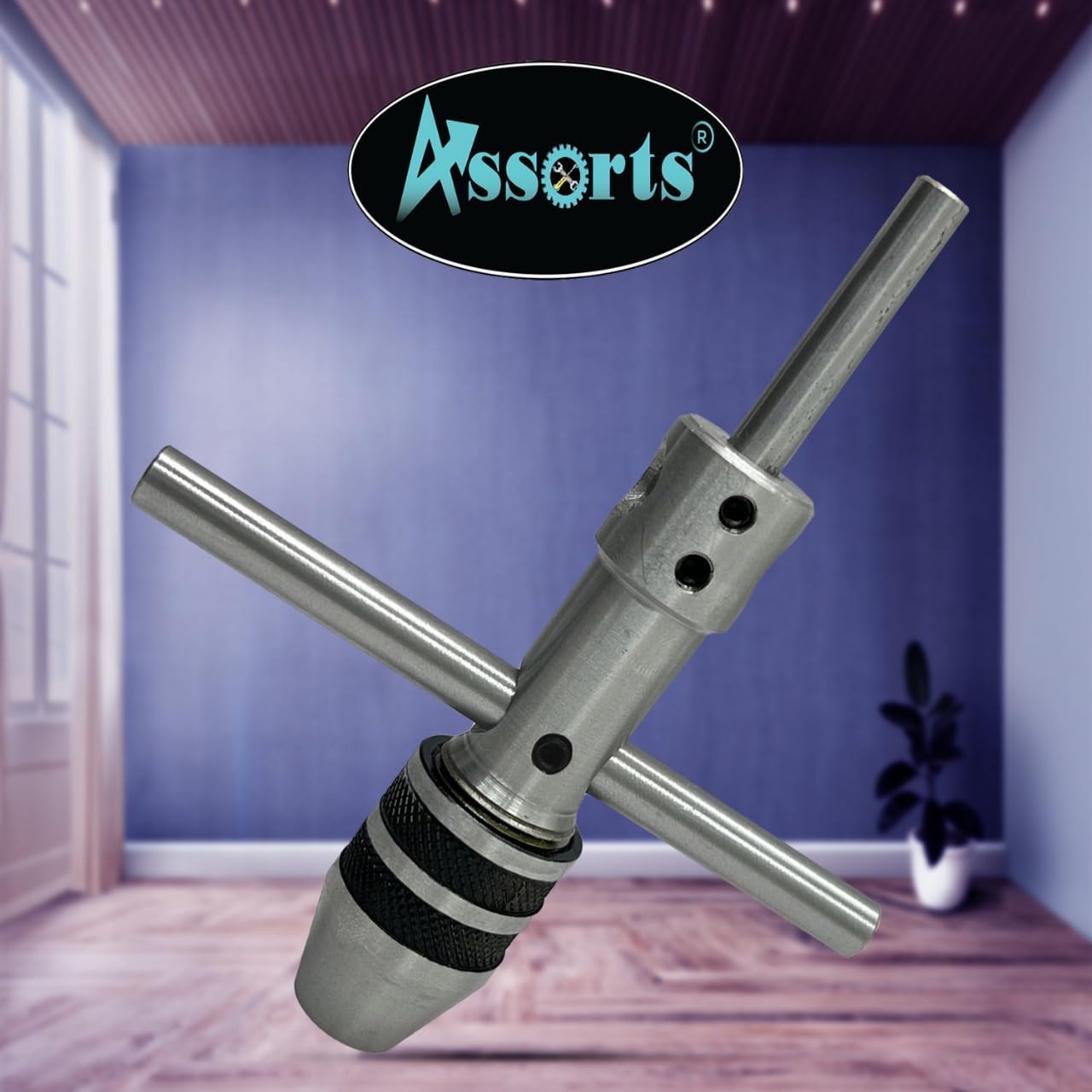 New Pilot Tap Wrench Spindle 3/32"-1/4" & 1/4"-1/2" -Tap,Thread, Drill Press, Lathe (Set of 2 Pcs)