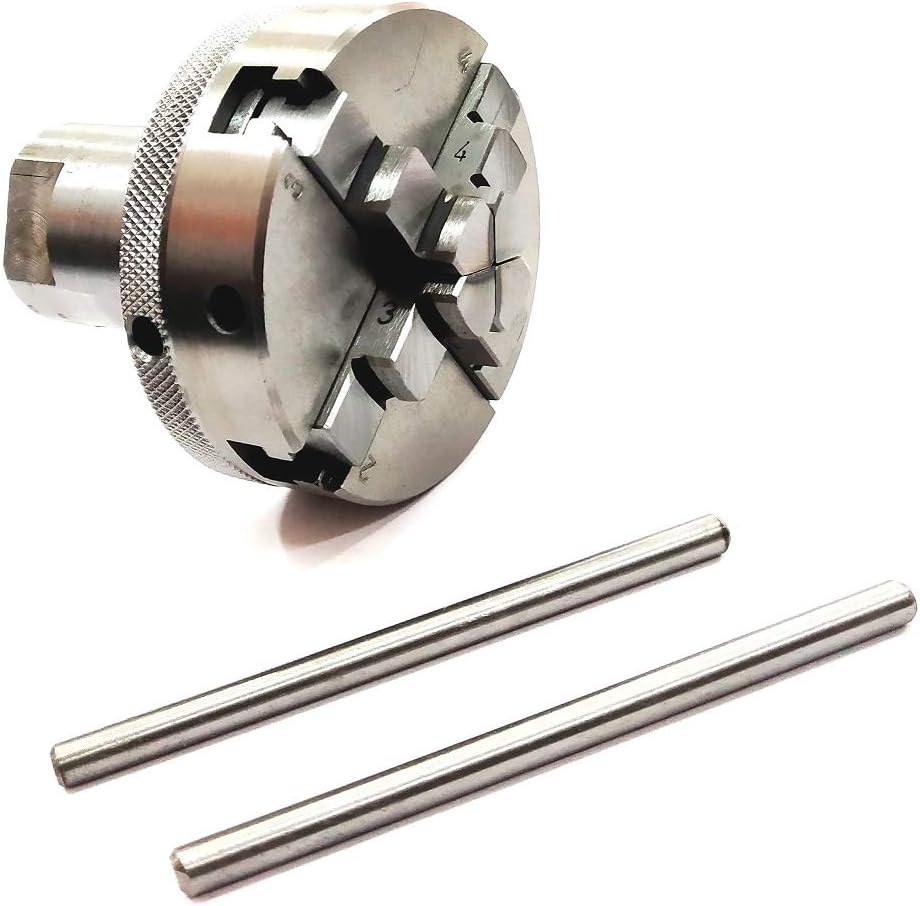 Lathe Spindle Adapter Connects 3/4" X 16 Tpi Machine Spindle To M14 X 1 Threaded Chucks (ADAPTOR WITH 65 MM 4 JAW SELF CENTERING CHUCK)