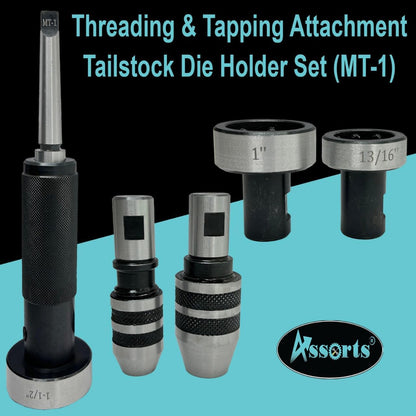 Threading & Tapping Attachment Tailstock Die Holder Set (MT-1)