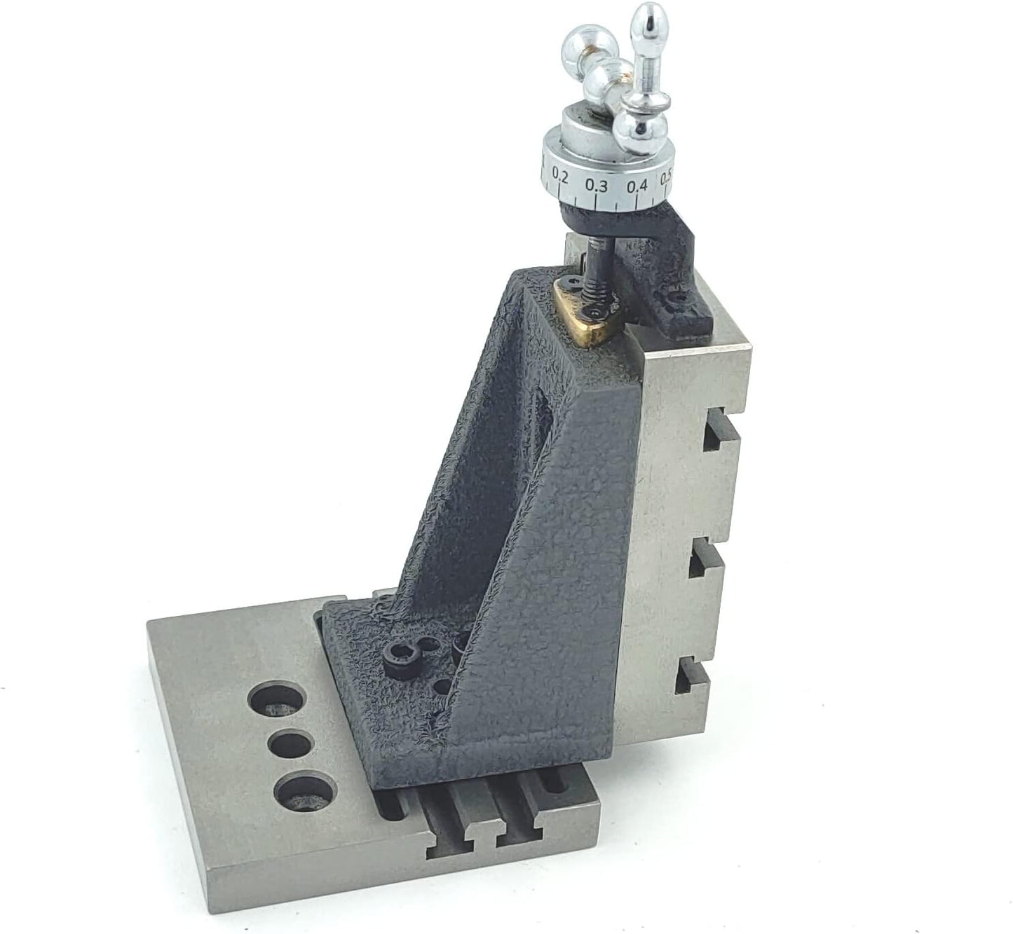 Assorts' Design Patent Mini Vertical Milling Slide with Base Plate- Direct Mounting on 7 x 14 Mini Lathe Machine