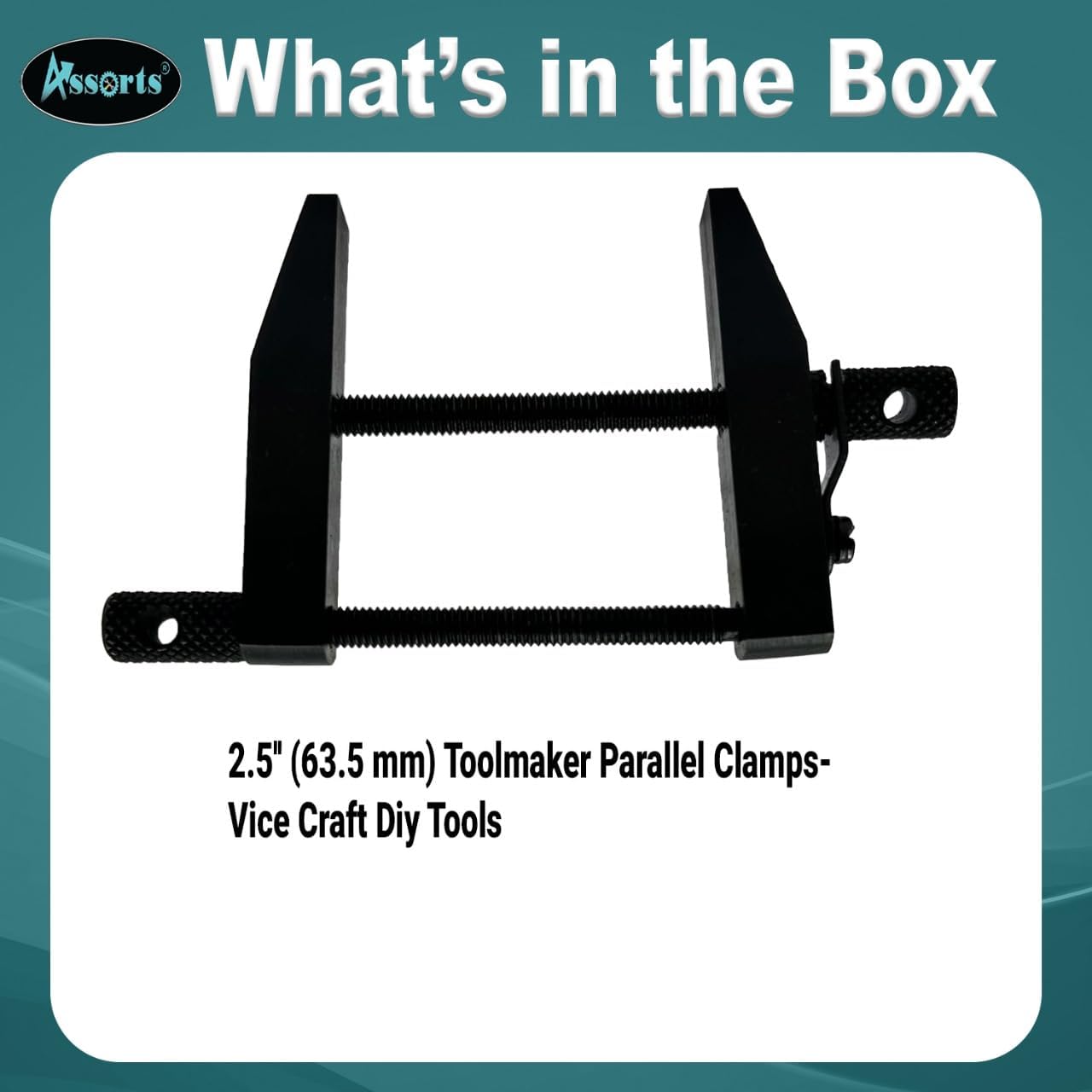 2.5" (63.5 mm) TOOLMAKER PARALLEL CLAMPS- VICE CRAFT DIY TOOLS