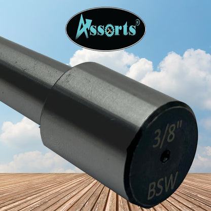 ASSORTS Re-machinable Soft Stub Blank Arbor for Mill, Lathe, and Drill – MT2 Shank, 3/8" x 16 TPI, Stub Size: 25mm x 30mm