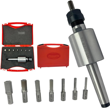 Assorts MT-2 Shank Rotary Broach With ER 16 Adaptor 7 HEX Punch