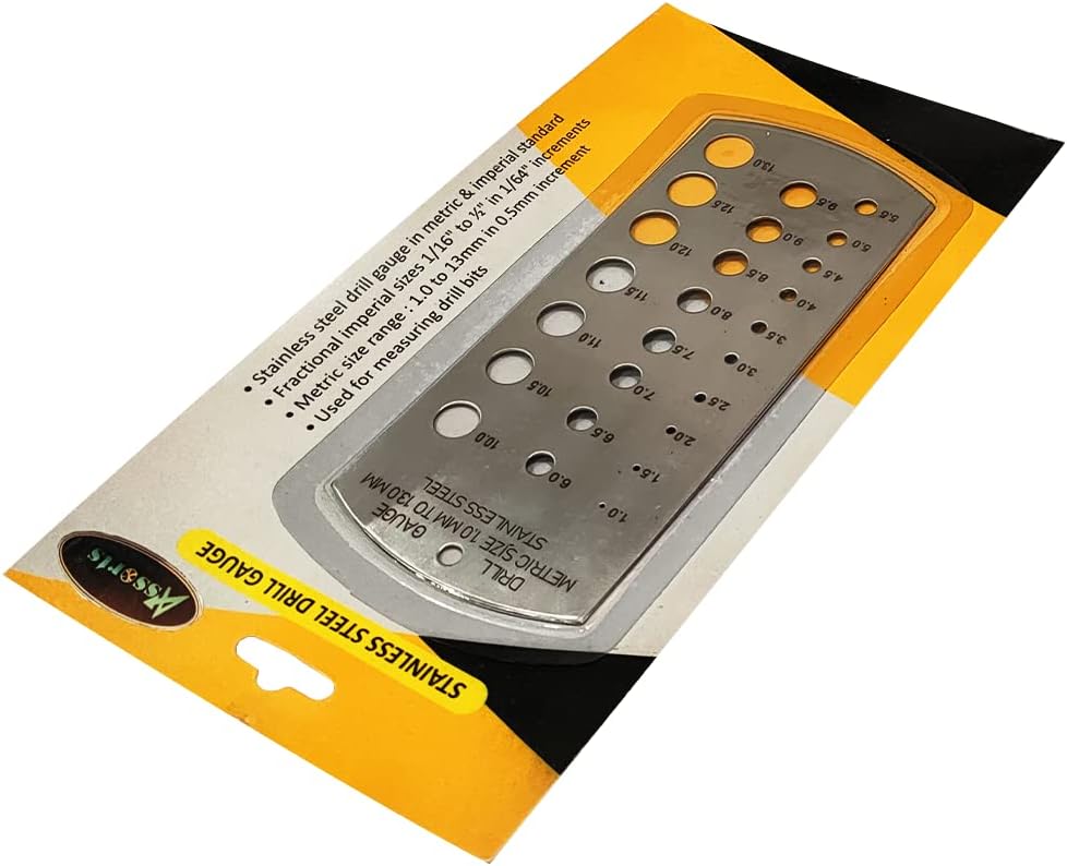 General DIY workshop metal & wood workers machinist daily use hand tools (Drill Gauge- Metric (MM Sizes))