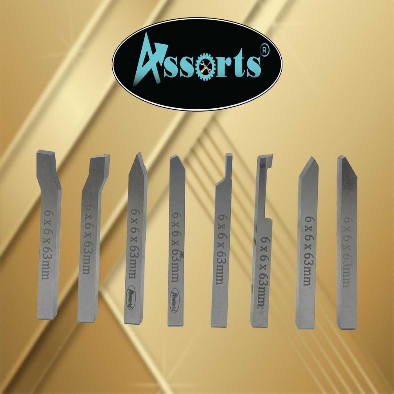 HSS Lathe Form Tools Set 6 mm Square Shank-Metalworking for Turning, threading, grooving, turning, Engineering Tools