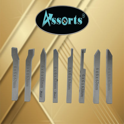 HSS Lathe Form Tools Set 6 mm Square Shank-Metalworking for Turning, threading, grooving, turning, Engineering Tools