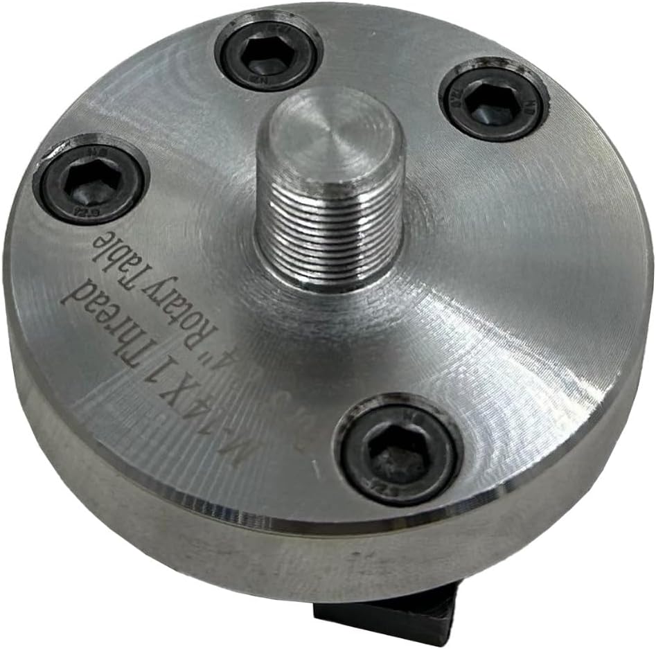Assorts Back Plate M-14.1 Thread, 62mm Diameter for 65mm 3-Jaw & 4-Jaw Self-Centering Chucks, and 50mm 3-Jaw & 4-Jaw Self-Centering Chucks, Ideal for 3" & 4" Regular and Tilting Rotary Tables