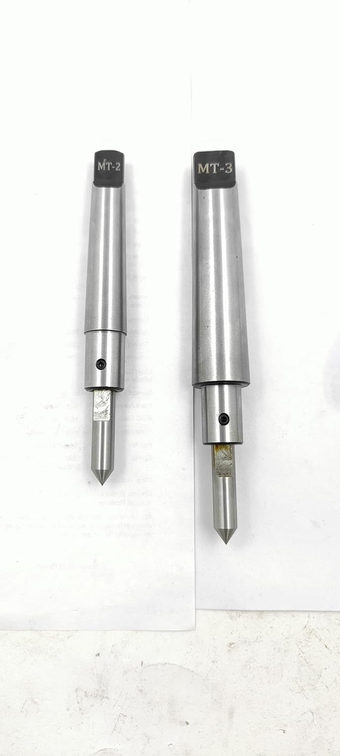 Assorts MT2 & MT3 Shank (Teng) Spring Center Tap Guide Tool Set - Aligns Tap for Threading on Lathes, Mills, and Jig Bores (set of both)
