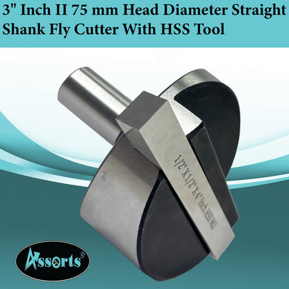 3" Inch II 75 mm Head Diameter Fly Cutter For Milling & Lathe Machine with HSS Tool Bit