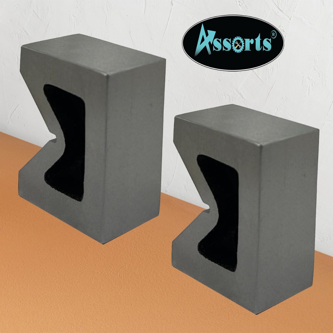 Seasoned Cast Iron 2 Inches V-Block Pair – Precision Tool for Machining, 52 mm x 38 mm x 25 mm