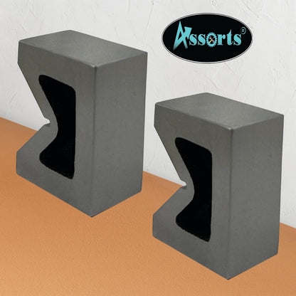Seasoned Cast Iron 2 Inches V-Block Pair – Precision Tool for Machining, 52 mm x 38 mm x 25 mm
