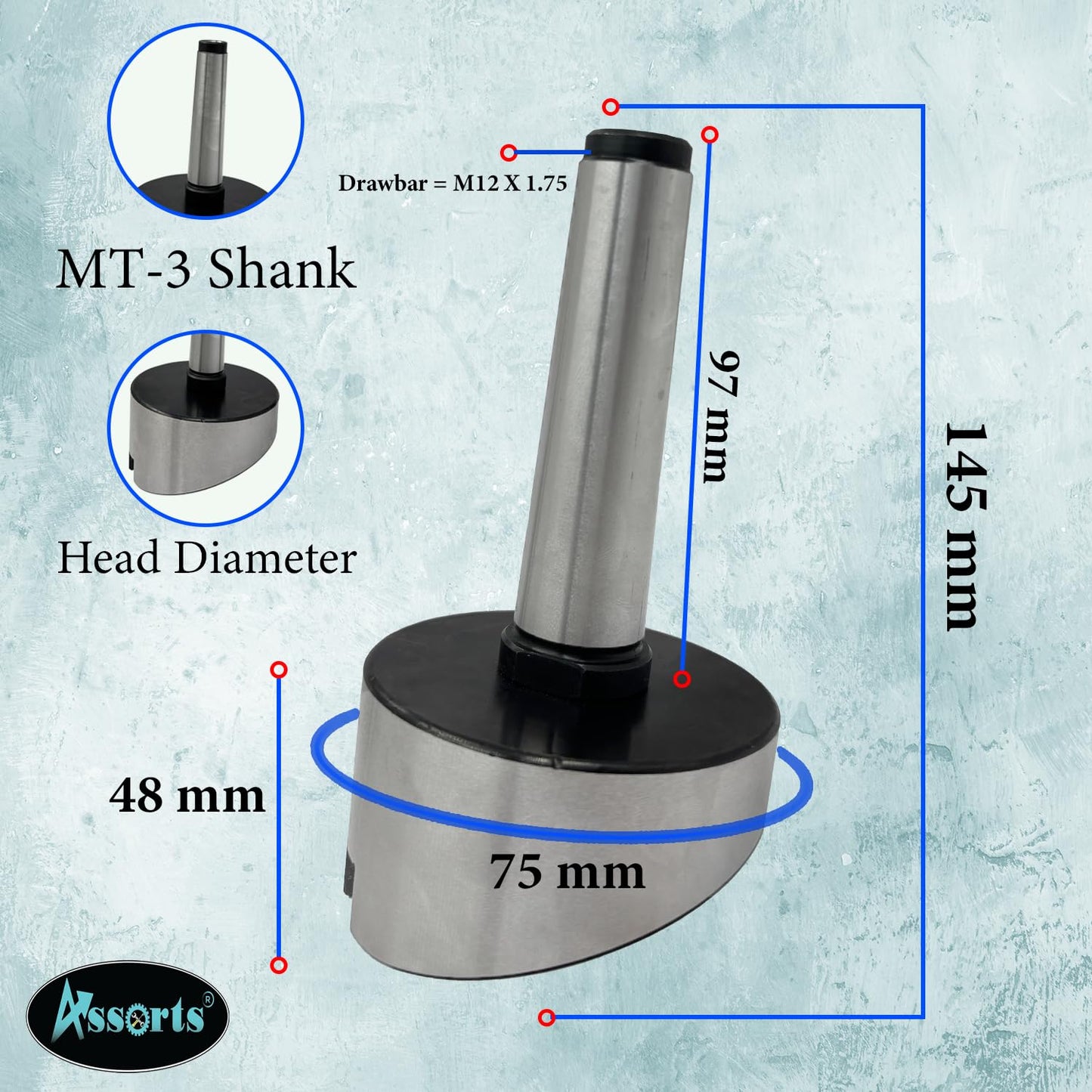 3" Inch II 75 mm Head Diameter Fly Cutter For Milling & Lathe Machine with HSS Tool Bit