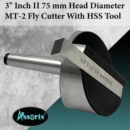 3" Inch II 75 mm Head Diameter Fly Cutter For Milling & Lathe Machine with HSS Tool Bit