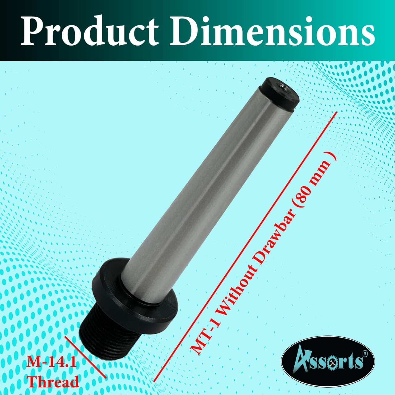 Arbors Mounting Shanks MT1 with M14 x1 Mounting Thread