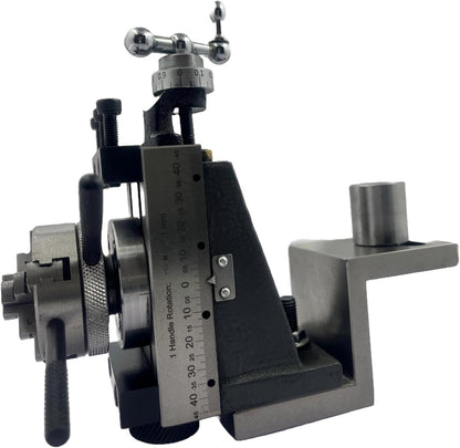 Assorts Mini Vertical Slide 90x50mm (2-Slot) – Fixed & Swivel, 3-Jaw/4-Jaw, Base Plate & Z-Angle Plate for Mini Lathe (Fixed Slide (2-Slot) + 4-Jaw Chuck + Z-Angle Plate)