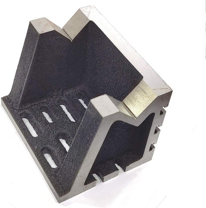 Assorts Caste Iron Vee Angle Plates-stress Relieved - Work-holding Clamping Milling Engineering Machine Tools-heavy Duty 6" X 6" X 8" (150 X 150 X 200) mm (T-slotted)