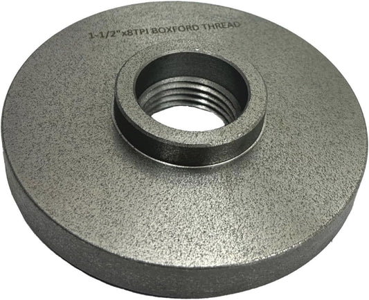 Lathe Chuck 125 mm Backplate in 1-1/2"x 8 TPI Boxford thread- Make Recess u need