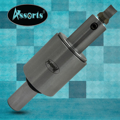 Assorts Newly Developed Rotary Broach (Metric) – 3/4” (19.05 mm) Straight Shank + 7 PCS H.S.S. Square Punch Set (3–12 mm)-Enhanced with Wobble Feature
