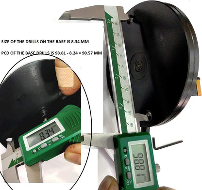 ASSORTS Lathe Ball Turning Attachment – Round Base with Size Scale – Double Bit – Convex & Concave Metal Sphere Radius Turning Fits Myford & Similar Lathes