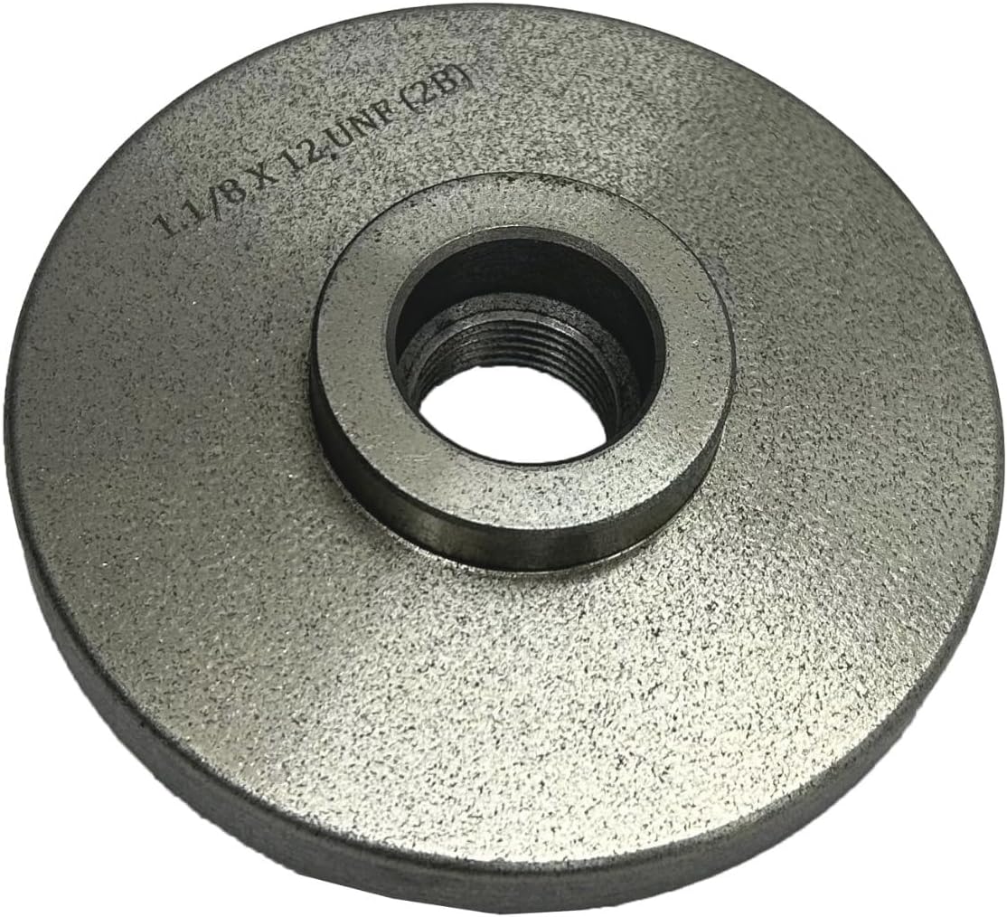 125 mm Cast Iron Backplate for Chuck Mounting | Myford-Compatible, 1-1/8" x 12 TPI Thread