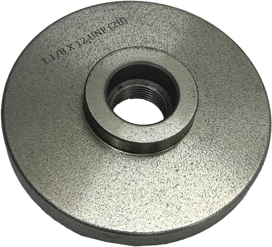 125 mm Cast Iron Backplate for Chuck Mounting | Myford-Compatible, 1-1/8" x 12 TPI Thread