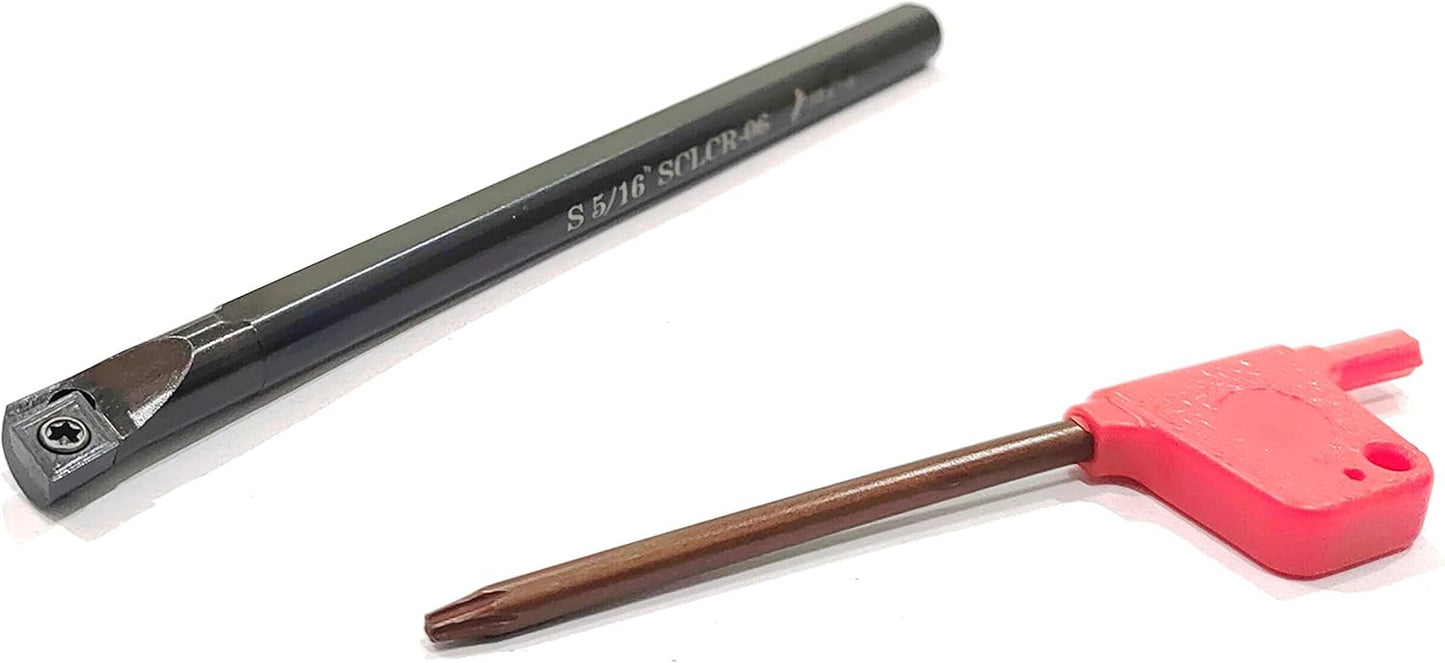 Indexable Internal Boring Bars with Insert & Key for CNC Lathe Machine (SET OF BOTH)