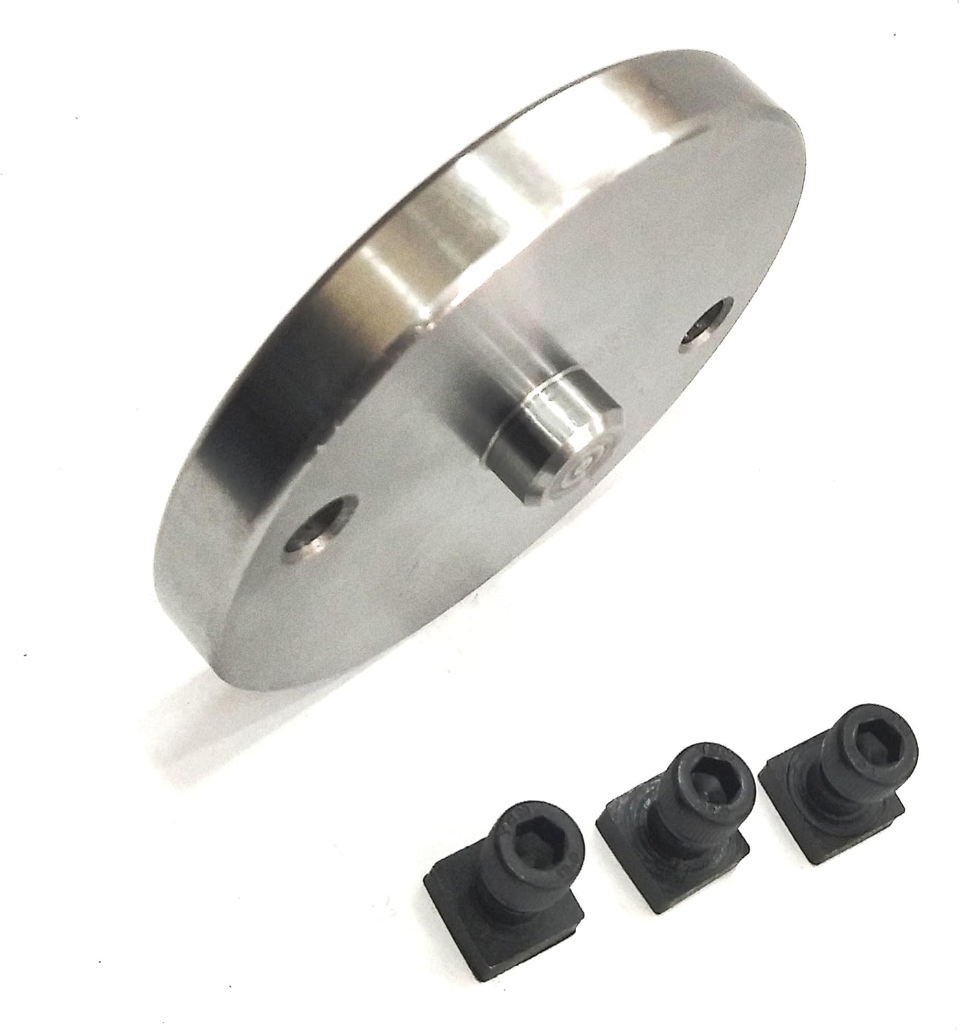 Assorts 65 mm- 3 Jaws Self Centering Chuck with Back Plate & T-nuts for Milling