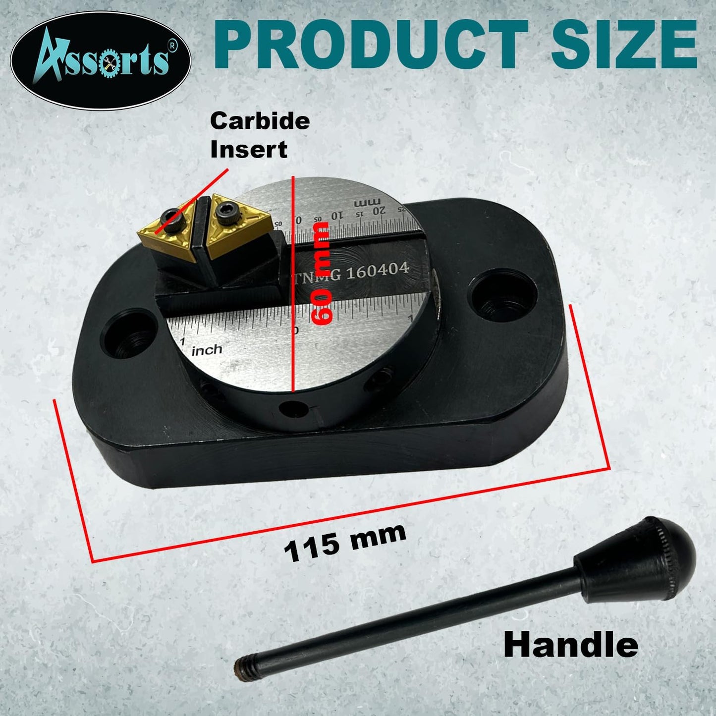 ASSORTS Lathe Ball Turning Attachment – Oval Base with Size Scale – Double Bit – Convex & Concave Metal Sphere Radius Turning Fits Myford & Similar Lathes