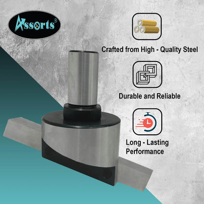 2" Inch (50 mm) Head Diameter Fly Cutter for Milling & Lathe Machine with HSS Tool Bit, Straight Shank 3/4" Inch
