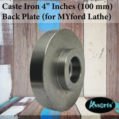Cast Iron 4" (100 mm) Backplate for Myford Lathe