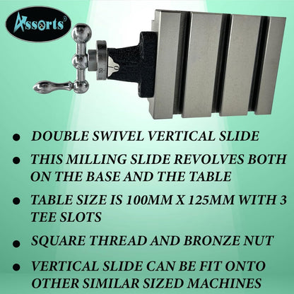 New Swivel 2 Way Lathe Milling Vertical Slide for MYFORD SUPER 7 ML7