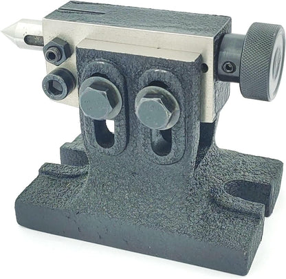 Adjustable Tailstock for Rotary Table - Center Height Range 75-95mm for Milling Machine