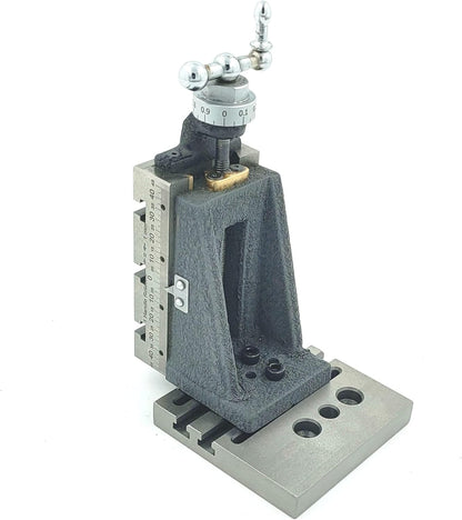 Assorts' Design Patent Mini Vertical Milling Slide with Base Plate- Direct Mounting on 7 x 14 Mini Lathe Machine