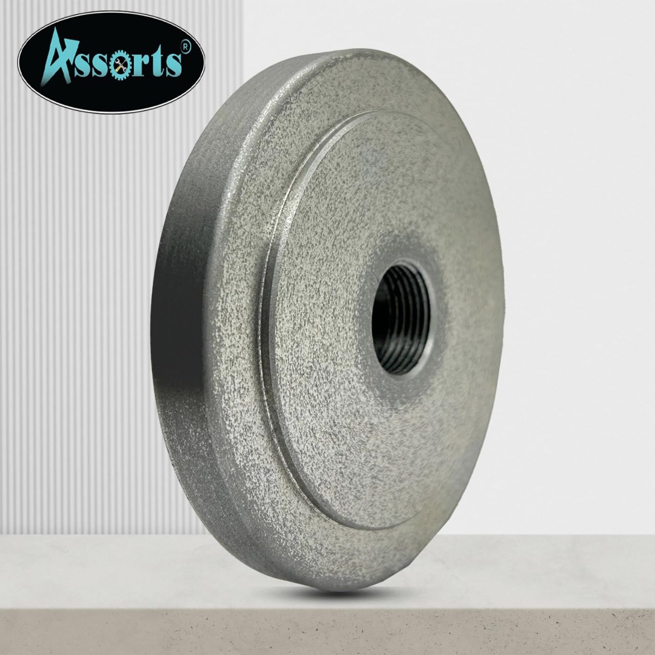 125 mm Cast Iron Backplate for Chuck Mounting | Myford-Compatible, 1-1/8" x 12 TPI Thread