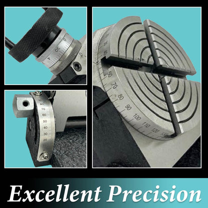Assorts 4" Inches (100 mm) 4 slots Tilting Rotary Table for Milling Machines