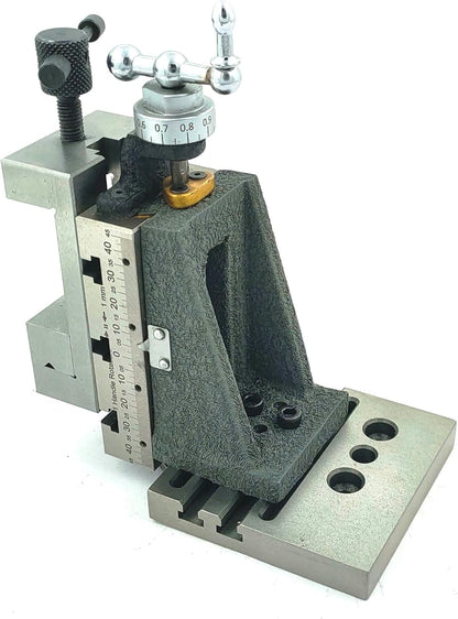 Mini Vertical Milling Slide with 2"/ 50 mm Mini Steel Vice & Base Mounting Plate - Direct Mounting on 7 x 14 Mini Lathe Machine-(No clamps)