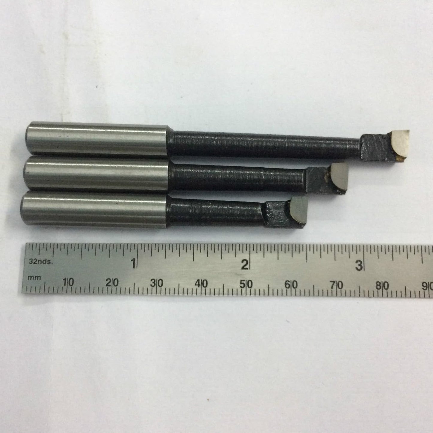 3 Pcs Carbide Brazed Tool Set of 8 mm Diameter for Boring Head