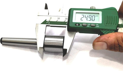 RE-MACHINABLE SOFT STUB BLANK ARBOR- MILL, LATHE, DRILL, ENGINEERING TOOLS (MT1 SHANK- 1/4 x 20 TPI DRAWAR) 22 mm diameter x 24 mm length,
