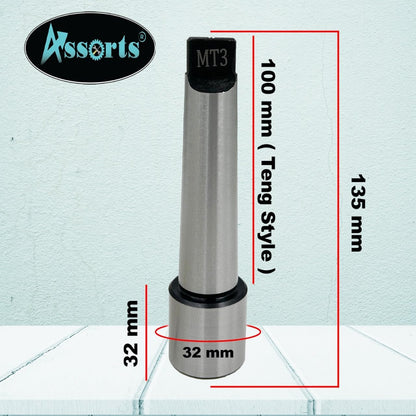 ASSORTS MT-3 Soft Blank Arbor Teng Style Stub Size 32x32mm for Machining and Tooling Applications