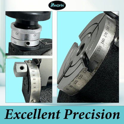 Precision 4" Inch/ 100 mm Tilting Rotary Table with MT2 Bore-Milling, Lathe